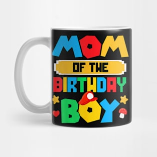 Mom Of The Birthday Boy Game Gaming Mom And Dad Family Mug